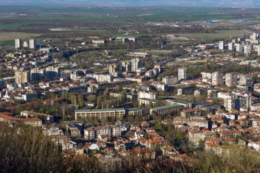 Panoramik şehir Shumen, Bulgaristan