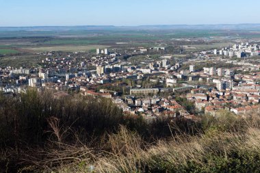 Panoramik şehir Shumen, Bulgaristan