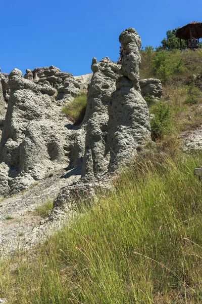 Táj Rock Formáció Kuklica Város Közelében Kratovo Város Macedónia Volt — Stock Fotó