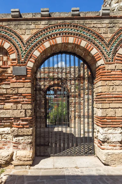 Nessebar Bulgaria Agosto 2018 Ruinas Iglesia Antigua Los Santos Arcángeles — Foto de Stock