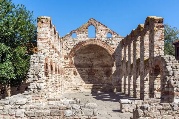 Nessebar Bulharsko Srpna 2018 Ruiny Starověké Církve Saint Sophia Regionu — Stock fotografie