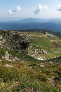 The Lower Lake, Rila Mountain, The Seven Rila Lakes, Bulgaristan 'ın panoramik manzarası