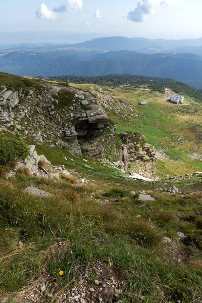Panoramiczny Widok Dolne Jezioro Góra Rila Siedem Jezior Rila Bułgaria — Zdjęcie stockowe