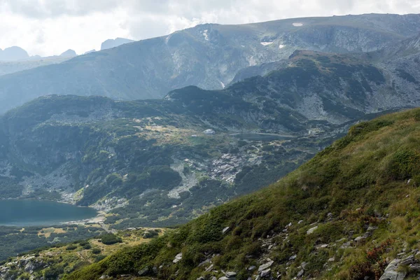 Panoramisch Uitzicht Het Benedenmeer Rila Mountain Zeven Meren Van Rila — Stockfoto