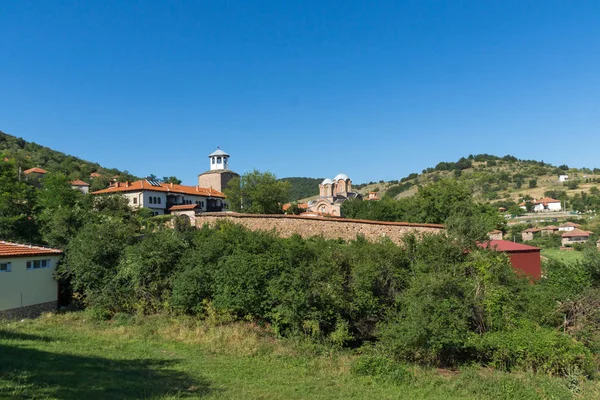 Středověké Lesnovo Klášter Svatého Michaela Archanděla Hermit Gabriel Lesnovo Probistip — Stock fotografie