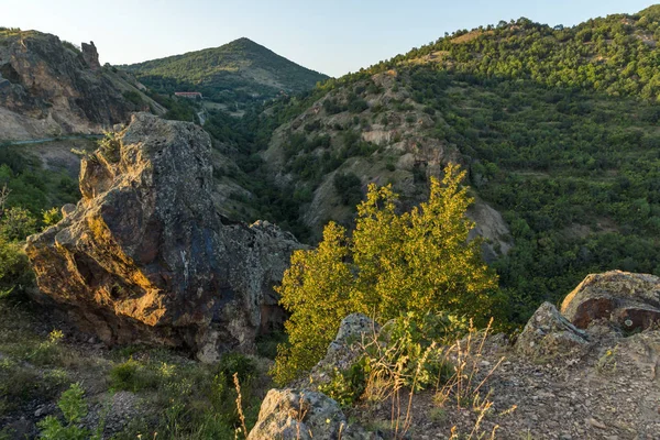 Paysage Coucher Soleil Montagne Osogovo Région Probistip République Macédoine — Photo