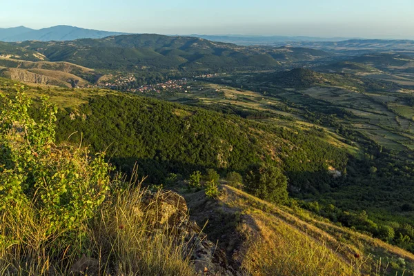 Paysage Coucher Soleil Montagne Osogovo Région Probistip République Macédoine — Photo