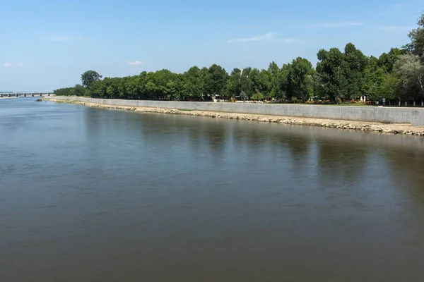 Paisagem Rio Meric Maritsa Cidade Edirne East Thrace Turquia — Fotografia de Stock