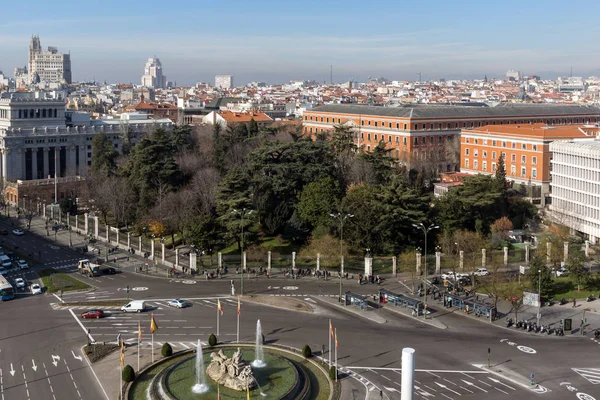 Madrid España Enero 2018 Vista Panorámica Desde Terraza Del Palacio —  Fotos de Stock