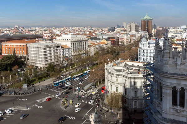 Madrid España Enero 2018 Vista Panorámica Desde Terraza Del Palacio —  Fotos de Stock