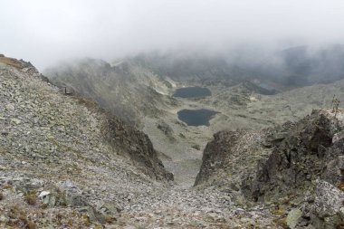 Musala tepe, Rila Dağı, Bulgaristan üzerinden muhteşem panoramik görünümü