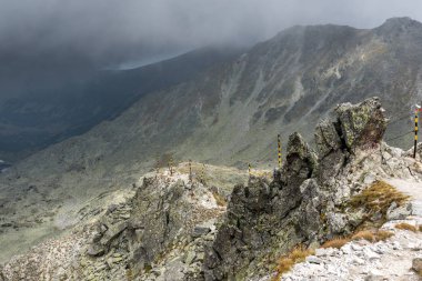 Musala tepe, Rila Dağı, Bulgaristan üzerinden muhteşem panoramik görünümü