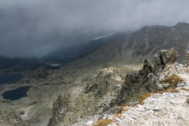 Musala tepe, Rila Dağı, Bulgaristan üzerinden muhteşem panoramik görünümü