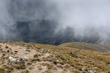 Musala tepe, Rila Dağı, Bulgaristan üzerinden muhteşem panoramik görünümü