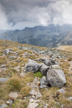 Musala tepe, Rila Dağı, Bulgaristan üzerinden muhteşem panoramik görünümü