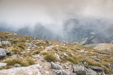 Musala tepe, Rila Dağı, Bulgaristan üzerinden muhteşem panoramik görünümü