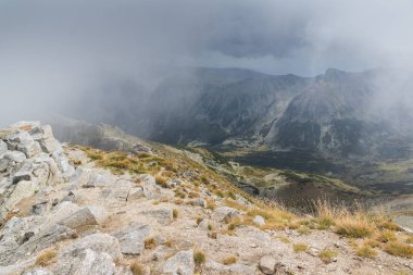 Musala tepe, Rila Dağı, Bulgaristan üzerinden muhteşem panoramik görünümü