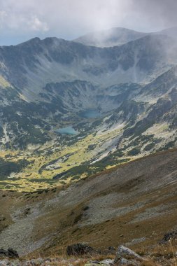 Musala tepe, Rila Dağı, Bulgaristan üzerinden muhteşem panoramik görünümü