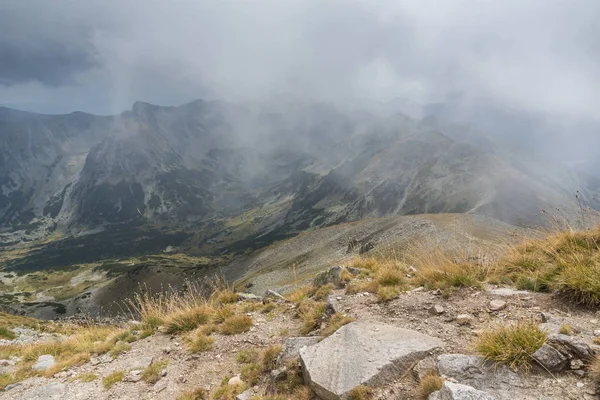 Vista Panorâmica Incrível Musala Pico Montanha Rila Bulgária — Fotografia de Stock
