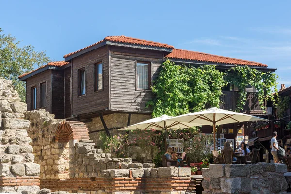 Nessebar Bulgarien Augusti 2018 Ruinerna Antika Kyrkan Saint Sophia Staden — Stockfoto