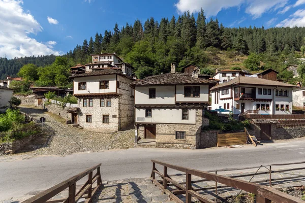 Shiroka Laka Bulgaria August 2018 Alte Häuser Der Historischen Stadt — Stockfoto