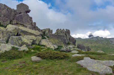 Cherni Vrah tepe, Sofya şehir bölge, Bulgaristan üzerinden Vitosha Dağı'nın muhteşem manzara