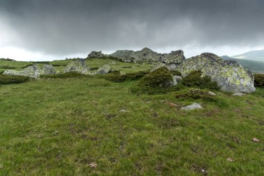 Cherni Vrah tepe, Sofya şehir bölge, Bulgaristan üzerinden Vitosha Dağı'nın muhteşem manzara