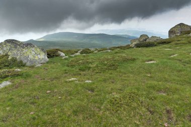 Cherni Vrah tepe, Sofya şehir bölge, Bulgaristan üzerinden Vitosha Dağı'nın muhteşem manzara