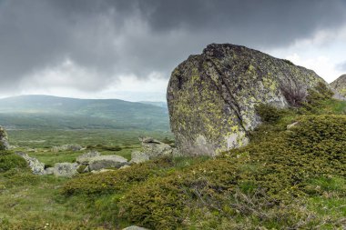 Cherni Vrah tepe, Sofya şehir bölge, Bulgaristan üzerinden Vitosha Dağı'nın muhteşem manzara