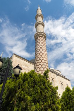 Edirne, Türkiye - 26 Mayıs 2018: Uc Serefeli Camii Edirne şehri, Doğu Trakya, Türkiye'nin Merkez Camii