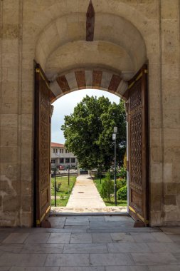 Edirne, Türkiye - 26 Mayıs 2018: Uc Serefeli Camii Edirne şehri, Doğu Trakya, Türkiye'nin Merkez Camii
