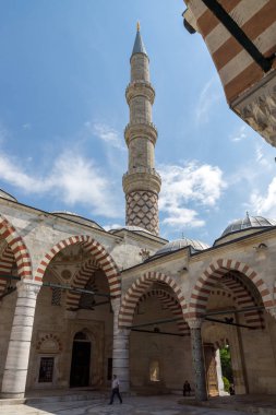 Edirne, Türkiye - 26 Mayıs 2018: Uc Serefeli Camii Edirne şehri, Doğu Trakya, Türkiye'nin Merkez Camii