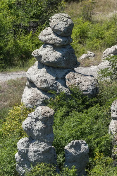 Skalní Formace Stone Panenky Kuklica Poblíž Města Městu Makedonie — Stock fotografie