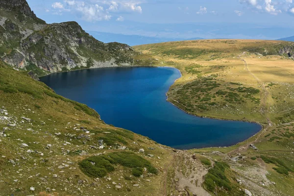 Vista Verão Lago Rim Montanha Rila Sete Lagos Rila Bulgária — Fotografia de Stock