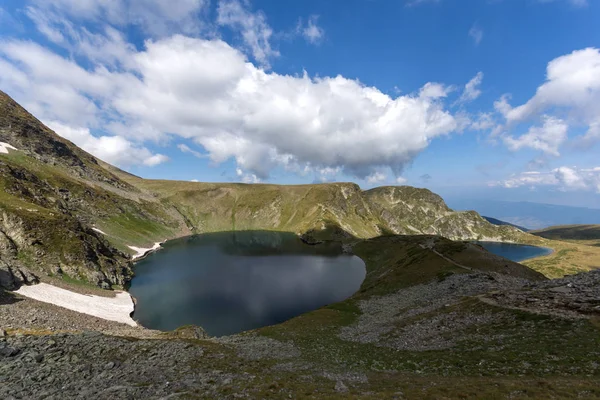 Καλοκαίρι Δείτε Μάτι Στη Λίμνη Στο Βουνό Ρίλα Επτά Λίμνες — Φωτογραφία Αρχείου