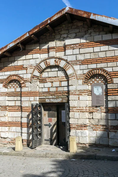 内塞巴尔 保加利亚 2018年8月12日 位于保加利亚布尔加斯的内塞巴尔镇圣西奥多古教堂遗址 — 图库照片