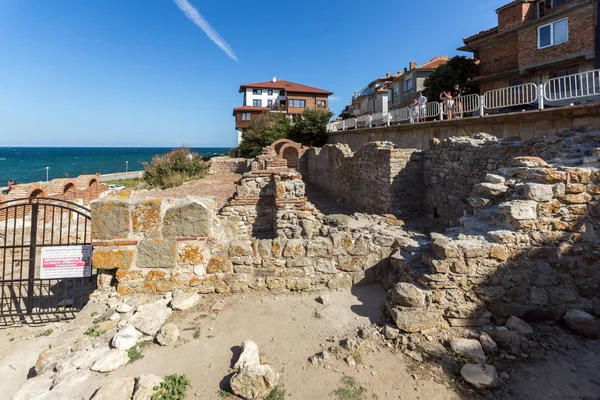 Nessebar Bulgaria Agosto 2018 Rovine Dell Antica Chiesa Della Santa — Foto Stock