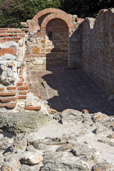 Nessebar Bulgarie Août 2018 Ruines Ancienne Église Sainte Mère Eleusa — Photo
