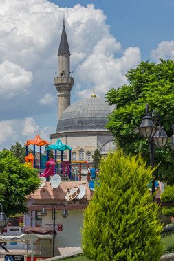 Edirne, Türkiye - 26 Mayıs 2018: Ayshe Kadn Cami Camii Edirne şehri, Doğu Trakya, Türkiye'de