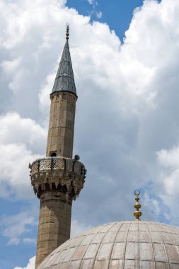 Edirne, Türkiye - 26 Mayıs 2018: Defterdar Mustafa Paşa Camii Edirne şehri, Doğu Trakya, Türkiye'de