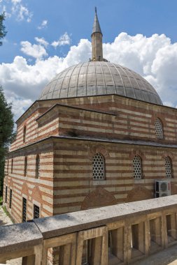 Edirne, Türkiye - 26 Mayıs 2018: Defterdar Mustafa Paşa Camii Edirne şehri, Doğu Trakya, Türkiye'de