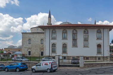 Edirne, Türkiye - 26 Mayıs 2018: Eski Camii Camii Edirne şehri, Doğu Trakya, Türkiye'de