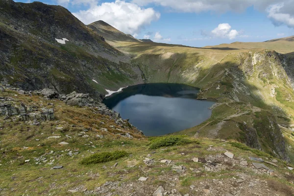 Zomer Weergave Van Eye Lake Rila Gebergte Zeven Meren Van — Stockfoto