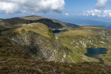 Yaz görünümü göz ve böbrek göller, Rila Dağı, yedi Rila göller, Bulgaristan