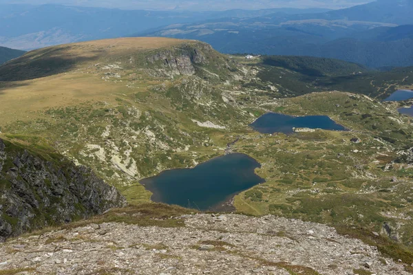 Vista Mer Twin Trefoil Pesce Laghi Inferiori Monte Rila Sette — Foto Stock