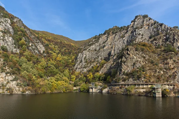 Amazing Autumn Ladscape Krichim Reservoir Rhodope Mountains Plovdiv Region Bulgaria — Stock Photo, Image