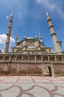 Mimar arasında 1569 ve 1575 Selimiye Camii Edirne şehri, Doğu Trakya, Türkiye'de Mimar Sinan tarafından oluşturulmuş mimari detay