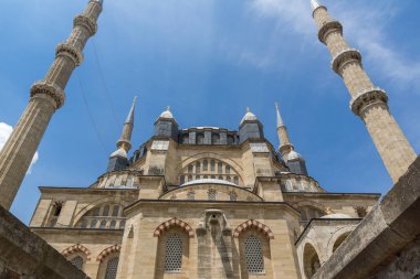 Mimar arasında 1569 ve 1575 Selimiye Camii Edirne şehri, Doğu Trakya, Türkiye'de Mimar Sinan tarafından oluşturulmuş mimari detay