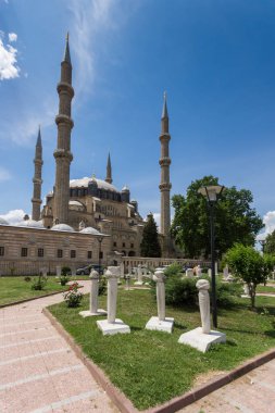 Mimar arasında 1569 ve 1575 Selimiye Camii Edirne şehri, Doğu Trakya, Türkiye'de Mimar Sinan tarafından oluşturulmuş mimari detay