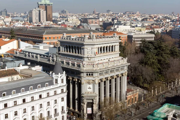Madrid Spanien Januar 2018 Atemberaubender Panoramablick Auf Die Stadt Madrid — Stockfoto